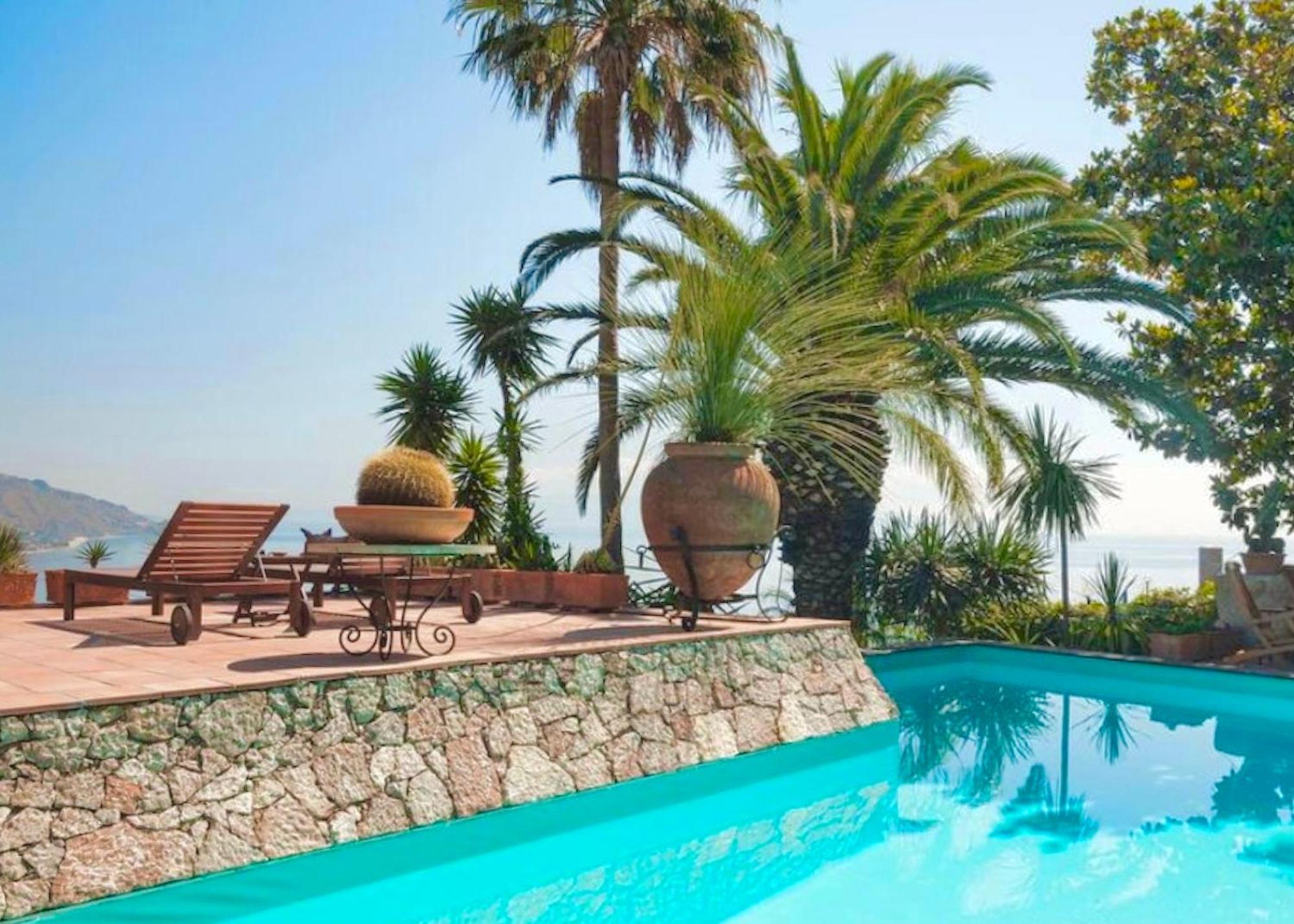 Villa Lou Taormina Private Villa With Panoramic Sea View Pool Exterior photo